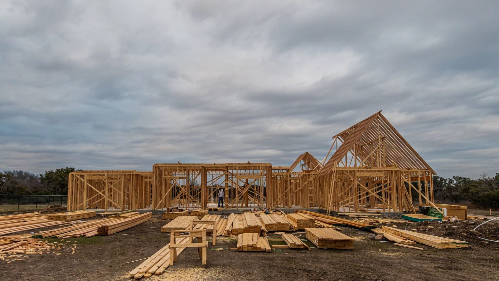 Residential framing crew building an addition on a Northwest Arkansas home
